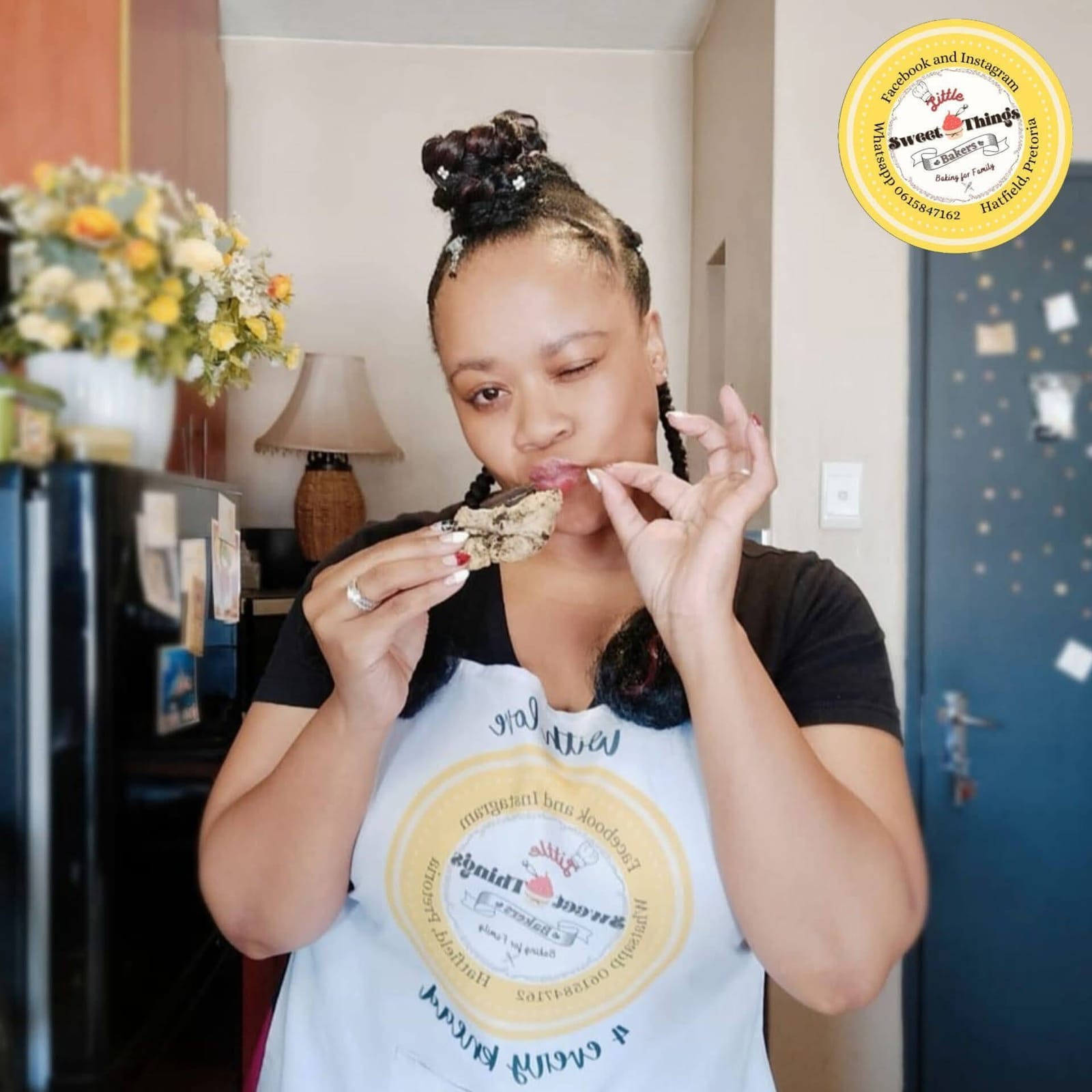 Jey Molotsi, the baker behind Little Sweet Things Bakers