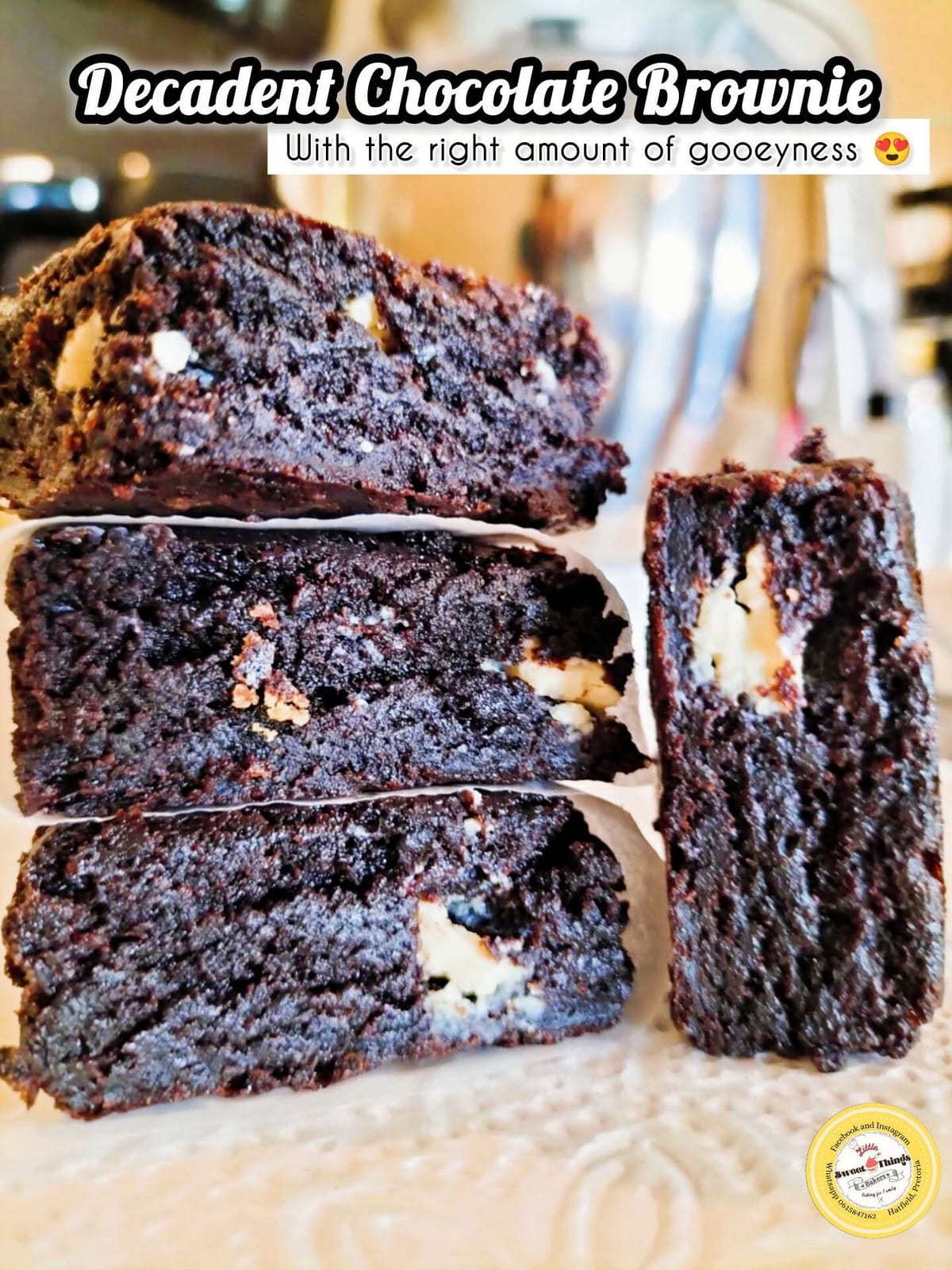 Fudgy Brownies by Little Sweet Things Bakers
